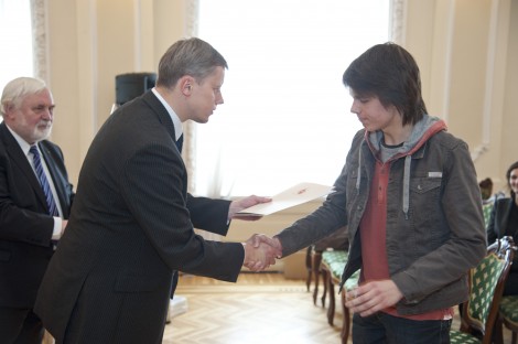 Kauno miesto meras teikia padėką Domui Lavrukaičiui